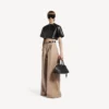 T-shirt curta para mulher em preto