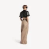 T-shirt curta para mulher em preto