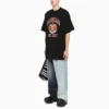 T-shirt de algodão com estampado do logótipo da faculdade «Est. 1917» «Preto» 676589TLV898067