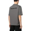 T-shirt de algodão com logótipo bordado «Cinza» 612966TNVG91300