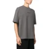 T-shirt de algodão com logótipo bordado «Cinza» 612966TNVG91300