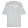 T-shirt de algodão com logótipo político «Cinza» BLGA-508203-TAV44-GY