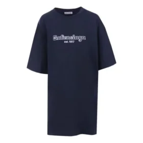 T-shirt de algodão oversized EST. 1917 «Azul escuro» 583218TFV44