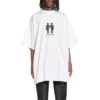 T-shirt de algodão oversized Pride 22 «Branco Preto» 694576TMVO20904
