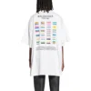 T-shirt de algodão oversized Pride 22 «Branco Preto» 694576TMVO20904