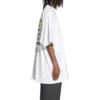 T-shirt de algodão oversized Pride 22 «Branco Preto» 694576TMVO20904