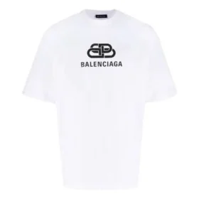 T-shirt de corte regular em malha entrelaçada BB «Branco» 578139TEV489044