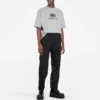 T-shirt de corte regular em malha entrelaçada BB «Cinza» 578139TGV751300
