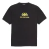 T-shirt de corte regular em malha entrelaçada BB «Preto» 578139TEV481361