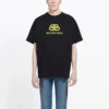 T-shirt de corte regular em malha entrelaçada BB «Preto» 578139TEV481361