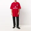 T-shirt de futebol oversized «Red White» 641666TJV056540