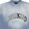 T-shirt de gola redonda BE KIND «Azul» 764235TPVD54313