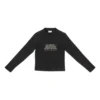 T-shirt de manga comprida do Fashion Institute, corte médio «Black» 698124TMVH51073