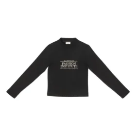 T-shirt de manga comprida do Fashion Institute, corte médio «Black» 698124TMVH51073 T-shirt de manga comprida do Fashion Institute, corte médio «Black» 698124TMVH51073