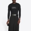 T-shirt de manga comprida do Fashion Institute, corte médio «Black» 698124TMVH51073