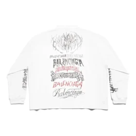 T-shirt de manga comprida em metal DIY, corte médio «Branco, Preto, Vermelho» 699191TPVO29065 T-shirt de manga comprida em metal DIY, corte médio «Branco, Preto, Vermelho» 699191TPVO29065