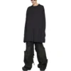 T-shirt de manga comprida Oversized «Black Faded» 739783TOVF49034