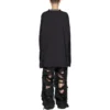 T-shirt de manga comprida Oversized «Black Faded» 739783TOVF49034