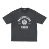T-shirt de manga curta com logótipo Varsity «Preto Desbotado» 612966TMV981000
