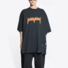 T-shirt de manga curta do Metallica, corte oversized «Black Orange» 694576TMV880105