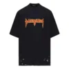 T-shirt de manga curta do Metallica, corte oversized, “Preto Laranja” 694576TMV881055