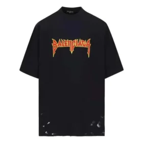 T-shirt de manga curta do Metallica, corte oversized, “Preto Laranja” 694576TMV881055