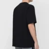 T-shirt de manga curta masculina Balenciaga Paris Love com estampado, espessura normal, preta 594579TGV431000