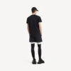 T-shirt de manga curta techwear para homem em azul-marinho/branco