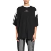 T-shirt desportiva B com corte largo «Preto e Branco» 699182TMVC41070