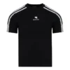 T-shirt desportiva B encolhida «Preto Branco» 704070TMVG43869