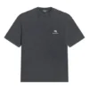 T-shirt desportiva de corte médio «Washed Black» 612966TLV991070