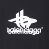 T-shirt desportivo em camadas, oversized «Black White» 739028TPVF21070