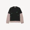T-shirt dupla híbrida masculina «520 stickers» em preto/verde