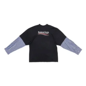 T-shirt em camadas da Political Campaign «Black» 698631TKVJ11070