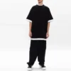 T-shirt em camadas Oversized «Preto Branco» 644693TIVG61070