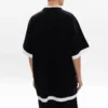 T-shirt em camadas Oversized «Preto Branco» 644693TIVG61070