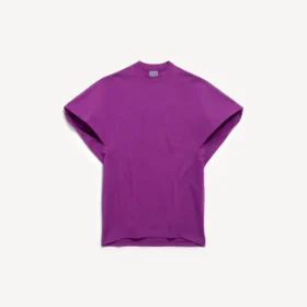 T-shirt estruturada para mulher em violeta