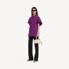 T-shirt estruturada para mulher em violeta