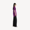 T-shirt estruturada para mulher em violeta