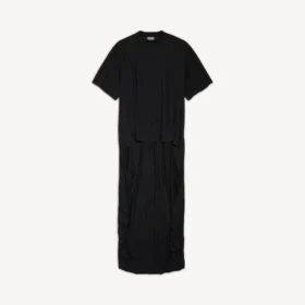 T-shirt feminina com estampa de comboio em preto
