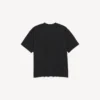 T-shirt feminina «Dream» de corte médio em preto