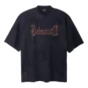T-shirt Heavy Metal, corte largo «Black Faded» 744439TOVE11055