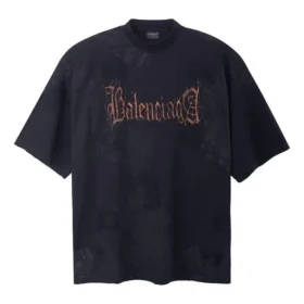 T-shirt Heavy Metal, corte largo «Black Faded» 744439TOVE11055