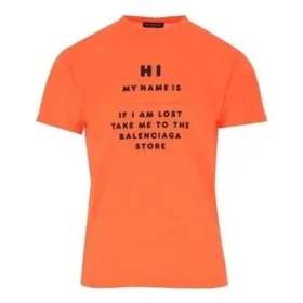 T-shirt «Hi My Name Is» «Laranja» 661705TKVK47513