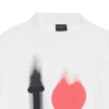 T-shirt «I Love» de corte largo «Branco» 744439TOVH39081
