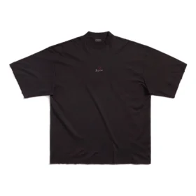 T-shirt «Je t’aime» – Corte Largo «Preto» 744439TOVM79070