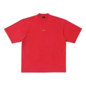 T-shirt Je t’aime, corte largo, «Vermelho» 744439TOVM75871