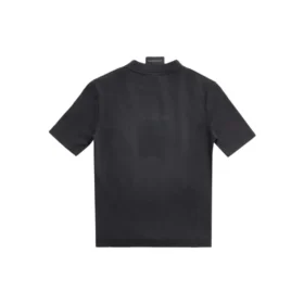 T-shirt justa de corte pequeno «Paris By Day» «Black Faded» 745019TOVC71055