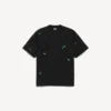 T-shirt masculina «520 Stickers» de corte médio em preto/verde