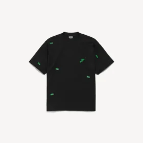 T-shirt masculina «520 Stickers» de corte médio em preto/verde